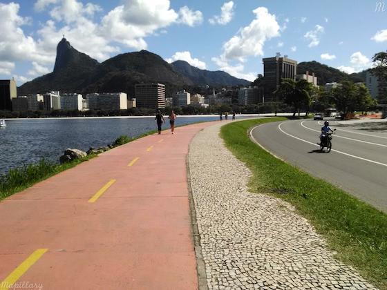 Foto Mapillary: passeio noturno de bicicleta no Aterro do Flamengo (Rio)